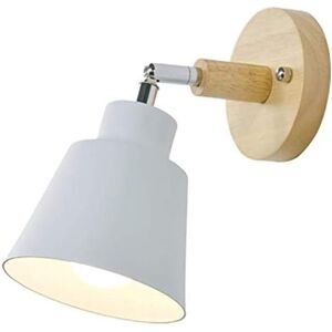 IKODM Industrial Wall Light Fixtures - Vintage Indoor Wall Sconce for Kids, Bedside Lamp Suitable for Bedroom Bar Restaurant Loft Lamp (White)