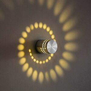 DEWDAT Interior wall light 3W led wall lamp Modern aluminum creative lamp, interior lights, led lamp wall decoration (Warm white)
