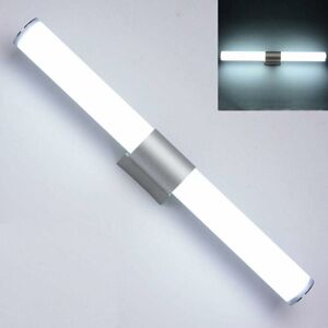 HOOPZI Led Bathroom Mirror Lamp - Wall Light with Closed Shade in Stainless Steel + Acrylic - Energy Saving - High Brightness led Lamp - Modern Style for