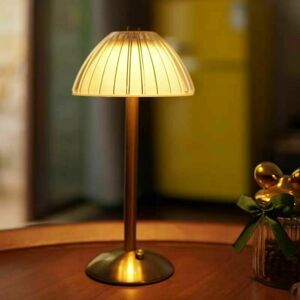 Dewdat - led battery table lamp, battery-operated table lamp, dimmable led table lamp - bedside lamp for living room, bedroom, 3 light colors