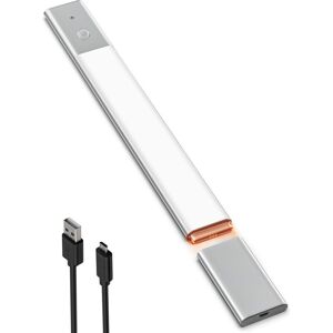 TINOR Led Closet Light 40cm with Motion Sensor, led Kitchen Under Cabinet Lighting White Light 5000K with 3 Lighting Modes, usb Rechargeable led Strip