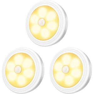 Tonchean - led Closet Light,3pcs Cabinet Lights Night Light,LED Motion Sensor Lighting with Magnetic Base,for Stairs Kitchen Display Cabinets