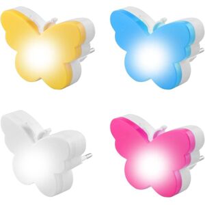Longziming - led Night Light Lamp Socket Kids 4 Pieces Baby Night Light Lamp Socket Light, with Interior for Nursery Room Decoration Girls Gift