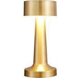 TONCHEAN LED Table Lamp Wireless - Vintage Rechargeable LED Touch Sensor Night Light 3 Colors Brightness Dimming for Bar Restaurant Bedroom Bedside Lamp Gold