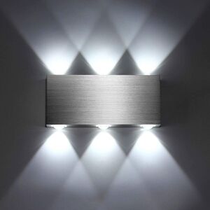TONCHEAN Led Wall Light 18W Indoor Modern Square Up Down Aluminum Wall Lamp Lighting Decoration Light for Bedroom Office Bed Corridor Living Room Hotel Bar