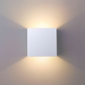 AXHUP Led Wall Light 6W Modern Aluminum Wall Lamp Sconce Fixtures for Living Room Bedroom Outdoor (White, Warm White)