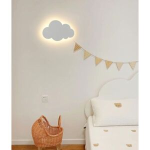 TONCHEAN Led Wall Light Children's Room Wall Lighting Warm Light Bedroom Reading Lamp White Creative Clouds Living Room Night Lamp Hallway Bedside Lamp