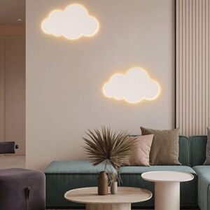 IKODM Led Wall Light Children's Room Wall Lighting Warm Light Bedroom Reading Lamp White Creative Clouds Living Room Night Lamp Hallway Bedside Lamp