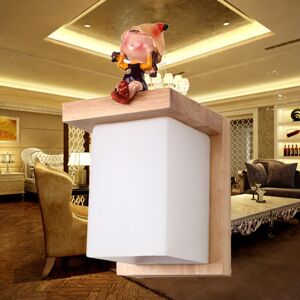 Tonchean - Lightess Indoor led Wall Light Creative Indoor Wall Lamp led Wood Lamp Up and Down Wall Lighting for Children's Bedroom Staircase Hallway