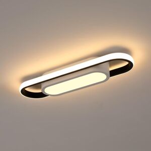 COMELY Modern LED Ceiling Light, 30W 3000LM 3000K Rectangular Ceiling Lamp Warm White Light, Acrylic Ceiling Lamp for Living Room, Bedroom, Kitchen,
