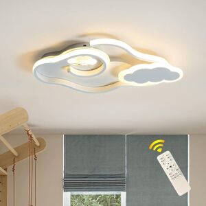 GANEED Modern LED Ceiling Light Dimmable Cloud Ceiling Lights Flush Mount Acrylic Ceiling Lamp with Remote Creative Cartoon Ceiling Lighting Fixture for Boy