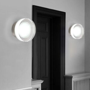 WOTTES Modern led Wall Light Indoor Wall Lamp Round Design Sconce Wall Light Silver 5W Warm White Light 2Pcs