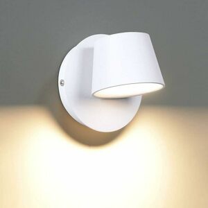 DEWDAT Modern Led Wall Light Reading Wall Light 350 Swivel Nordic Style Led Wall Spot Light Indoor Wall Lamp For Bedroom Living Room Staircase Hallway, Whit