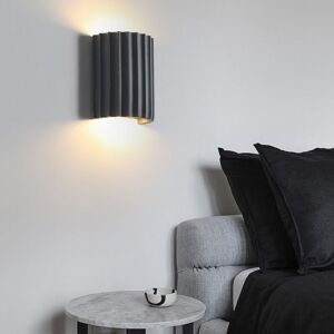 WOTTES Modern led Wall Lights Indoor Wall Sconce Lamp Up Down Wall Mounted Light grey Warm White Light 1Pcs