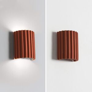WOTTES Modern led Wall Lights Indoor Wall Sconce Lamp Up Down Wall Mounted Light Orange Cool White Light 2Pcs
