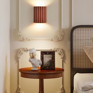 WOTTES Modern led Wall Lights Indoor Wall Sconce Lamp Up Down Wall Mounted Light Orange Warm White Light 1Pcs