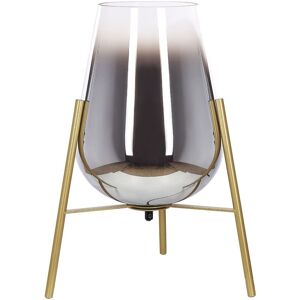 Beliani - Modern Table Lamp Steel Glass Shade Living Room Light Gold Mena