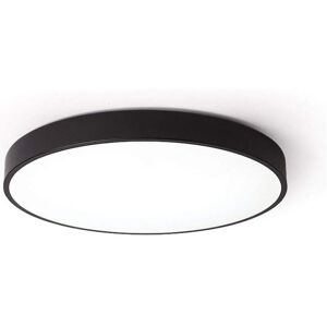 Ikodm - Modern Ultra-Bright led Ceiling Light Iron Creative Design Ultra-Thin Round Flush Mount Ceiling Lamp for Home Decor Black
