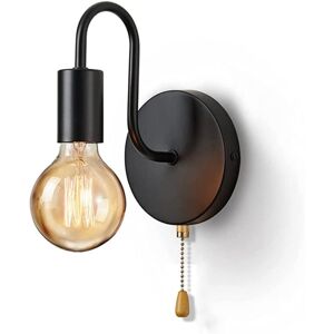 IKODM Modern Wall Light for Hallway, Dining Room, Bedroom, Bar, Cafe (Black)
