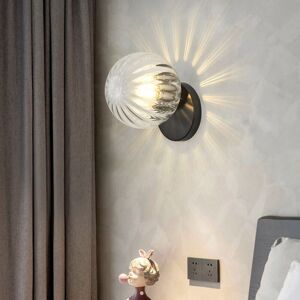 WOTTES Modern White Light Indoor Wall Lamp Glass Golden Wall Sconce Decorative Wall Light Fixture