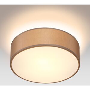 Monzana - Round Fabric Ceiling Light Modern Fabric Material Circular Ceiling Lamp Light Shade 1xE27 40 Watt Socket Bedroom Lounge Childrens Room