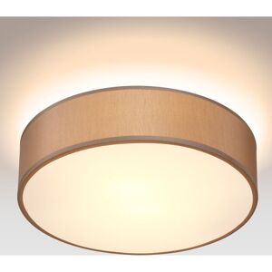 Monzana - Round Fabric Ceiling Light Modern Fabric Material Circular Ceiling Lamp Light Shade 2xE27 40 Watt Socket Bedroom Lounge Childrens Room