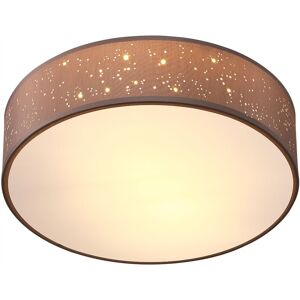 monzana Round Fabric Ceiling Light Starry Sky Perforated Material Circular Ceiling Lamp Light Shade E27 40 Watt Socket Bedroom Lounge Childrens Room Office