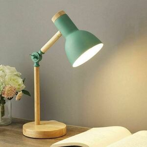 Dewdat - Nordic table lamp bedroom bedside lamp children's eye protection reading lamp adjustable desk lamp Led E27 study night light (large