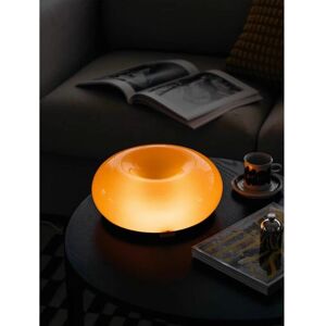 IKODM Orange Donut Shape Wall Lamp, Modern Nordic Style Glass LED Touch Desk Lamp, Decorative Light for Bedroom Bedside Study Room