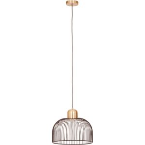 Premier Housewares - Chandelier / Ceiling Light Small Black Pendant Lights For Ceiling / Hallway / Living Room Antique Brass Hanging Lighting For