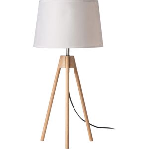 Tripod White Shade / eu Plug Table Lamp - Premier Housewares