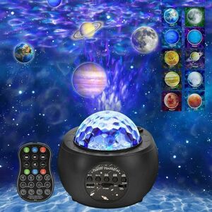 DEWDAT Projector Sky Night Light Kids led Star Projection Lamp Galaxy Projector with Remote Control Timer Music Speaker Player for Christmas Party New Year