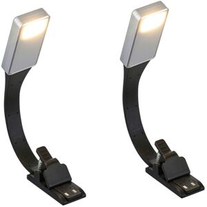 Tlily - Rechargeable E-book Led Light For Kindle Paper New usb Reading Lamp Book Light Lamp Clip For Travel Bedroom Book Reader 3model X2 I261753