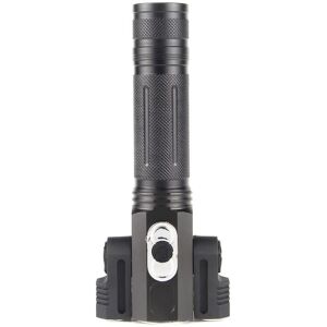 ZVD - Rechargeable led strong light flashlight with three heads, 180° adjustable (T6 + xpe)