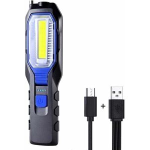ZVD Rechargeable Portable led Work Light, Powerful Rechargeable Portable led Work Light, usb Magnetic Lamp, 2800mAh cob Battery, Hook and Charging Cable