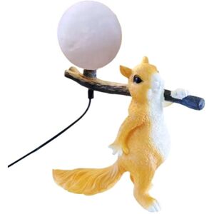 Tlily - Resin Squirrel Mini led Night Light Children's Room Table Lamp Animal Desk Bedside Home Decor us Plug