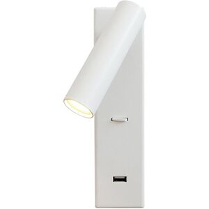 TLILY Rotatable Folding Lamp Rechargeable Wall Hotel Engineering Bedside Spotlight Indoor Decorative (White)