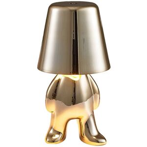 Tlily - Small Golden People Table Lamp Touch Adjustable Switch led Night Light Bedroom Desktop Decorative Reading Gold