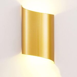 Ikodm - Spiral led wall light, modern creative bedside lamp, two-way lamp, warm color 3000K, 10W