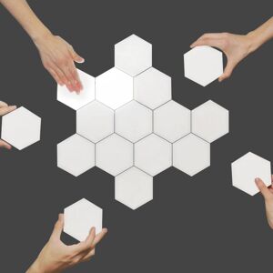 TONCHEAN Splicing Smart led, Hexagonal Wall Lamp, led Panel Lights for Indoor Wall Lighting, Modular Touch Sensitive Lights Decorative Honeycomb (Size :