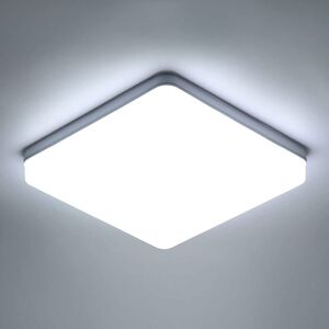 Goeco - Square led Ceiling Light, led Ceiling Lamp, IP44 led Ceiling Light, Ceiling Light Fixture Applicable to Bathroom, Living Room, Kitchen,