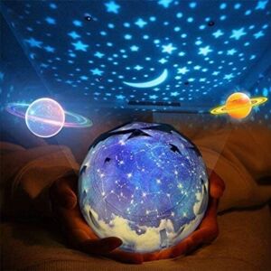 Tinor - Star Night Light Projection Lamp for Kids, Romantic Starry Night Universe Projector Light Lamp for Home Party Birthday Decorations Kids Gift