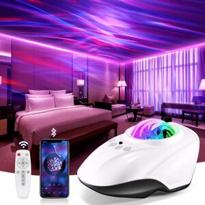 DHKLFA Star Sky Projector, 14 LED Night Light Child Baby Adult with White Noise, Bluetooth Galaxy Projector Lamp, Star Sky Ceiling Projector Aurora