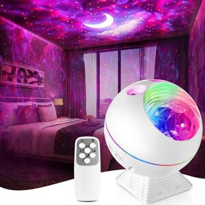 MEMKEY Starry Sky Projector for Kids Baby LED Night Light Planetarium Galaxy Lamp Car Bedroom Living Room Decoration Atmosphere Wave Light Relaxing Light