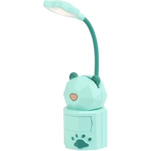 Linghhang - usb Cartoon Night Light, Rechargeable led Night Light, Green Bear Shape, Student Dormitory Reading Night Light