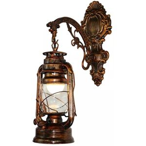 Tlily - Vintage led Wall Lamp Barn Lantern Retro Coal Oil Light European Antique Style
