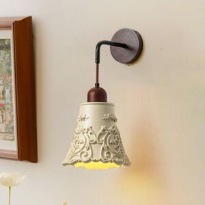 WOTTES Vintage Wall Light Indoor Wall Lamp Adjustable Height Wall Sconce Lighting Fixture for Bedroom E27 Ø19cm