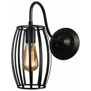 DEWDAT Wall Lights Industrial Indoor Cage Shape Vintage Olive Metal Black Iron Pendant Lamp for Living Room Bedroom Cafe Bar