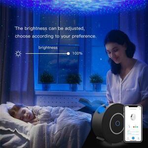 Tlily - WiFi Tuya Projector Galaxy Nebula/Moving Starry Night Light Colorful