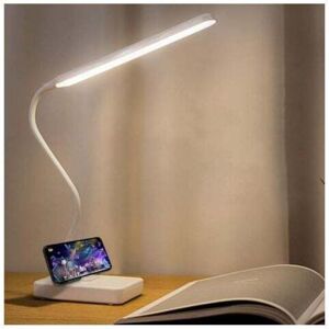 ZVD- Cordless LED Desk Lamp USB Rechargeable 2000mAh Battery Powered Touch Control 3 Colors 6 Adjustable Brightness Portable Desk Lamp